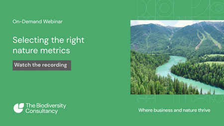 Selecting the right nature metrics