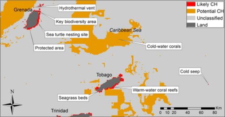 A global map to aid the identification and screening of critical habitat for marine industries